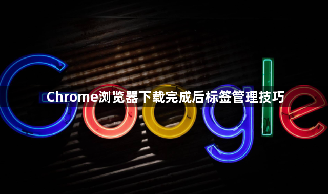 Chrome浏览器下载完成后标签管理技巧1