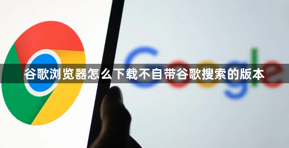 谷歌浏览器怎么下载不自带谷歌搜索的版本1
