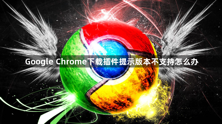 Google Chrome下载插件提示版本不支持怎么办1
