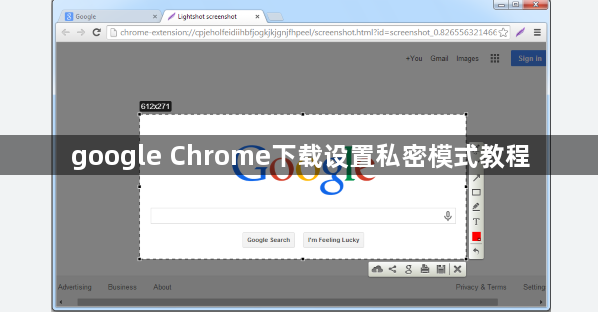 google Chrome下载设置私密模式教程1