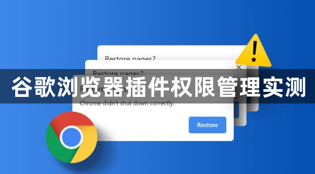 谷歌浏览器插件权限管理实测1