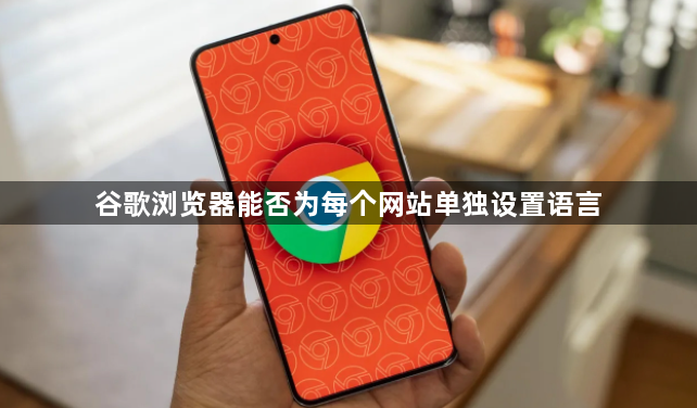 谷歌浏览器能否为每个网站单独设置语言1