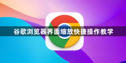 谷歌浏览器界面缩放快捷操作教学1