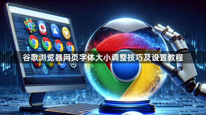 谷歌浏览器网页字体大小调整技巧及设置教程1