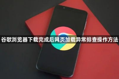 谷歌浏览器下载完成后网页加载异常排查操作方法1