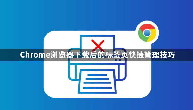Chrome浏览器下载后的标签页快捷管理技巧1