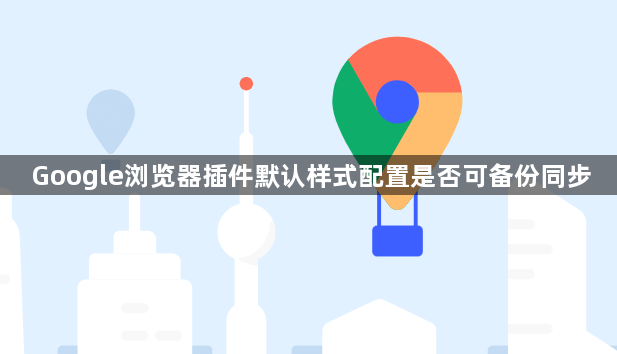 Google浏览器插件默认样式配置是否可备份同步1