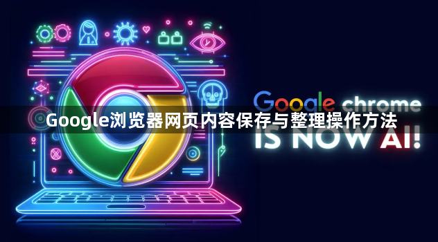 Google浏览器网页内容保存与整理操作方法1