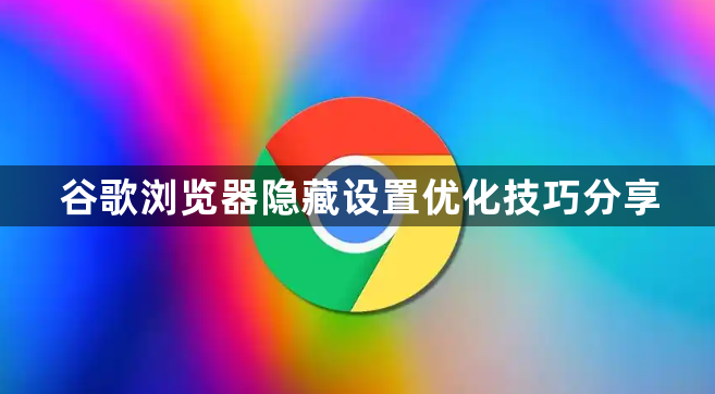 谷歌浏览器隐藏设置优化技巧分享1