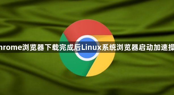 Chrome浏览器下载完成后Linux系统浏览器启动加速操作1