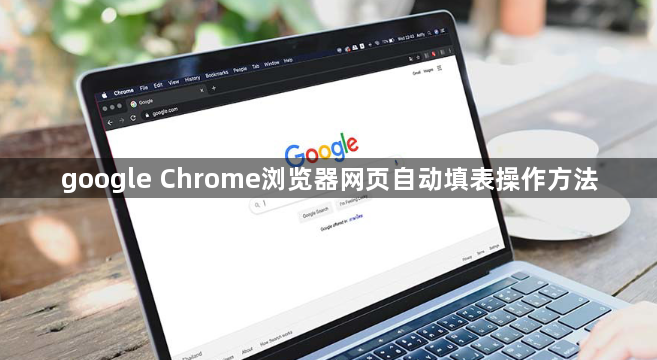 google Chrome浏览器网页自动填表操作方法1