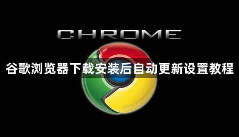 谷歌浏览器下载安装后自动更新设置教程1