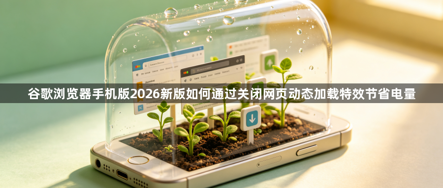 谷歌浏览器手机版2026新版如何通过关闭网页动态加载特效节省电量1