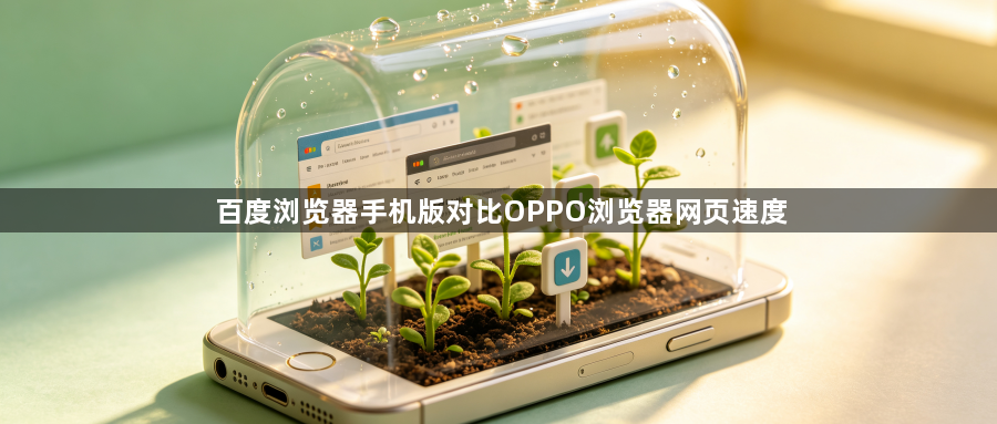 百度浏览器手机版对比OPPO浏览器网页速度1