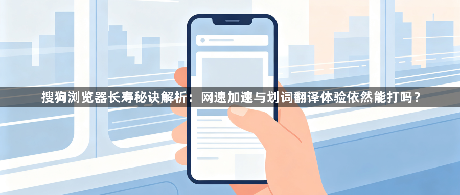 搜狗浏览器长寿秘诀解析:网速加速与划词翻译体验依然能打吗?1