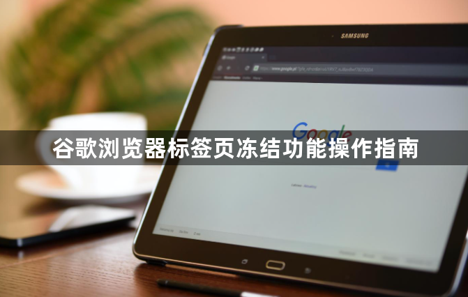 谷歌浏览器标签页冻结功能操作指南1