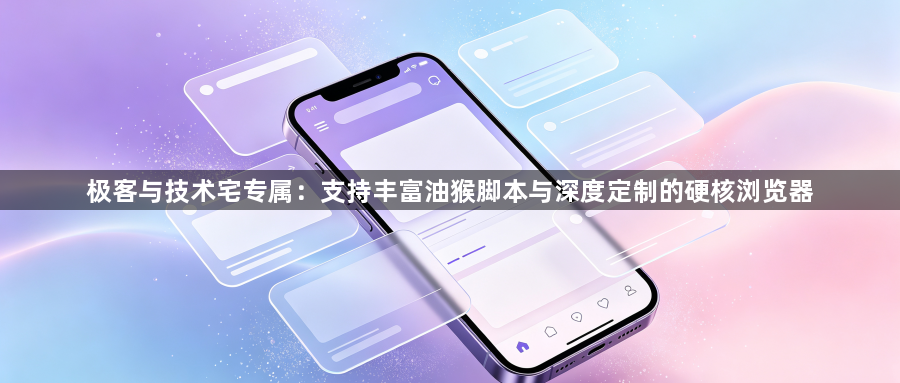 极客与技术宅专属:支持丰富油猴脚本与深度定制的硬核浏览器1