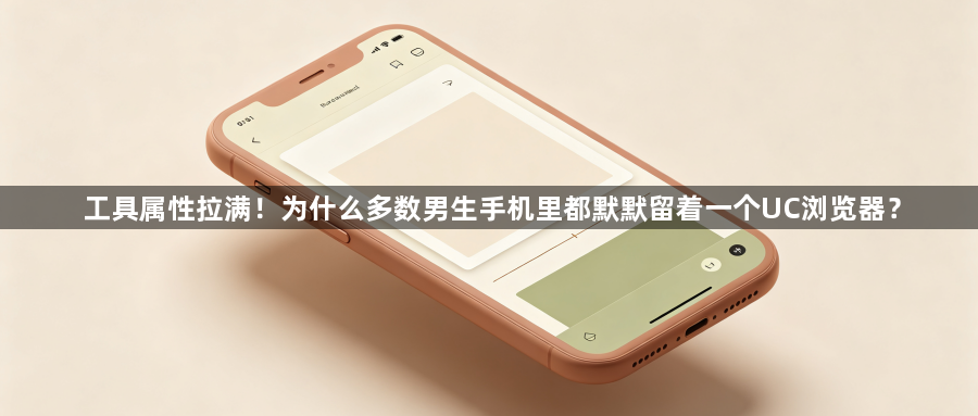 工具属性拉满！为什么多数男生手机里都默默留着一个UC浏览器？1