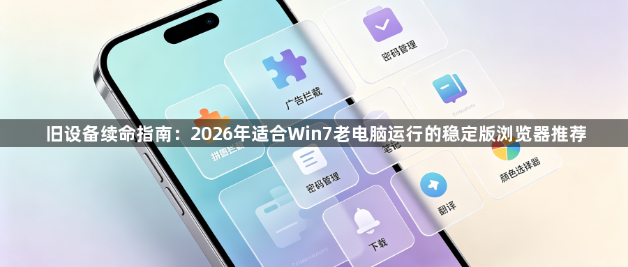 旧设备续命指南:2026年适合Win7老电脑运行的稳定版浏览器推荐1