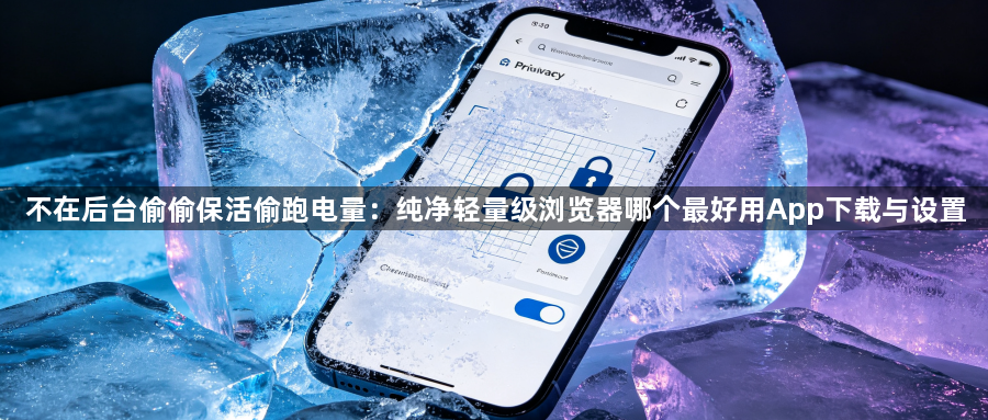 不在后台偷偷保活偷跑电量：纯净轻量级浏览器哪个最好用App下载与设置1