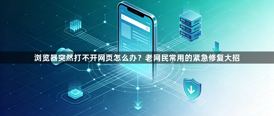 浏览器突然打不开网页怎么办？老网民常用的紧急修复大招1