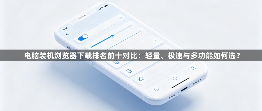 电脑装机浏览器下载排名前十对比:轻量、极速与多功能如何选?1