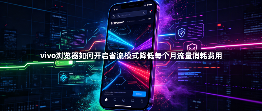 vivo浏览器如何开启省流模式降低每个月流量消耗费用1
