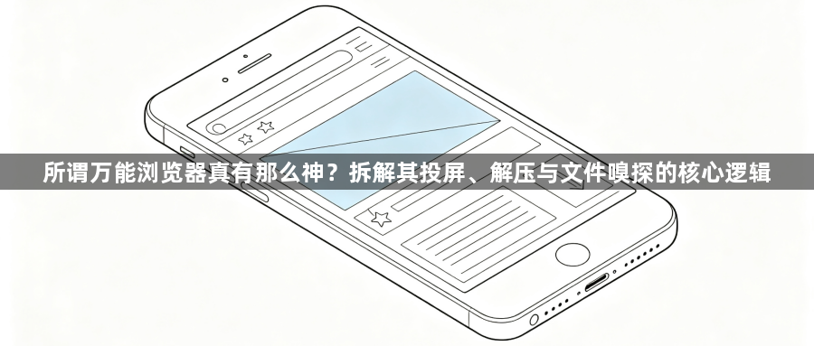 所谓万能浏览器真有那么神？拆解其投屏、解压与文件嗅探的核心逻辑1