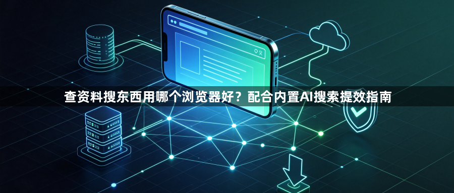 查资料搜东西用哪个浏览器好？配合内置AI搜索提效指南1