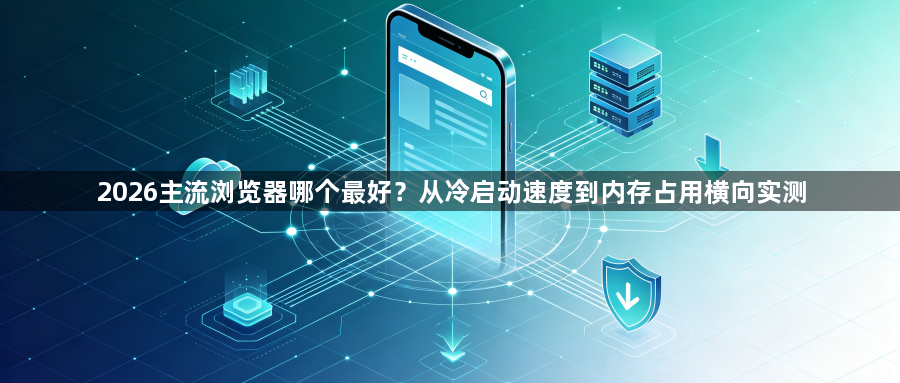 2026主流浏览器哪个最好?从冷启动速度到内存占用横向实测1