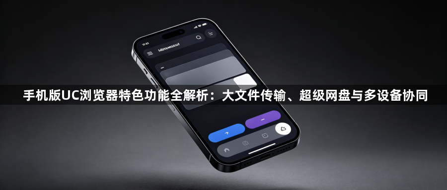 手机版UC浏览器特色功能全解析：大文件传输、超级网盘与多设备协同1